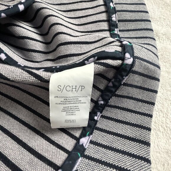 Cabi Womens Navy White Striped Button Front Long-Sleeve Jacket Small Style 5474 - Picture 4 of 11